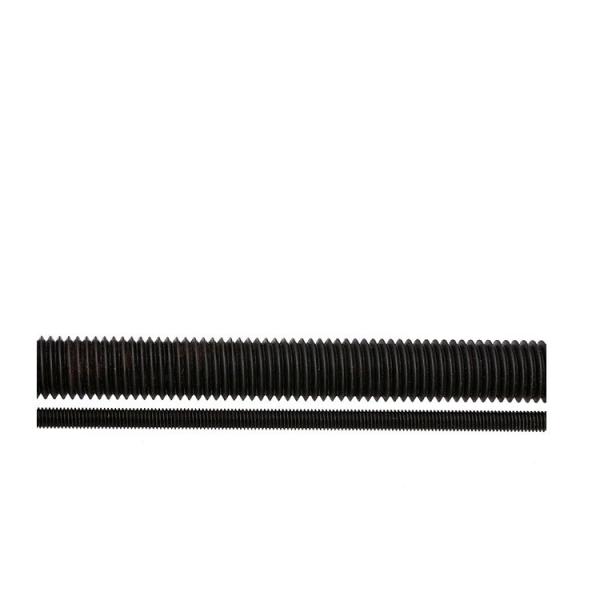 Customized Support Black Zinc Plated Steel Threaded Rods in Metric Measurement System