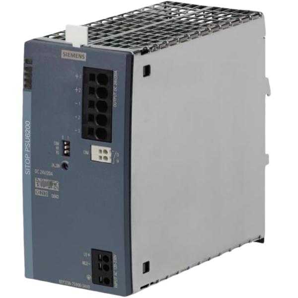 SIEMENS 6EP3444-7SB00-3AX0 SITOP PSU6200 48 V/5 A STABILIZED POWER SUPPLY INPUT: 400 - 500 V AC OUTPUT: 48 V DC/5 A
