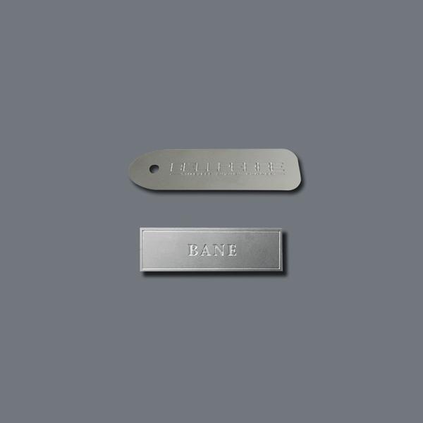 Fabricante de insignias de grabado de aluminio personalizadas de alta calidad de China