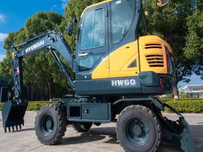 Brand New Korea Hyundai Excavator HW60 6 Ton Wheel Jindongyu Machinery