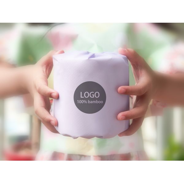 Wholesale 1/3/2 Ply Recycled Virgin Bamboo Pulp Embossed Bathroom Tissue Soft Toilet Tissue Toilet Paper Roll