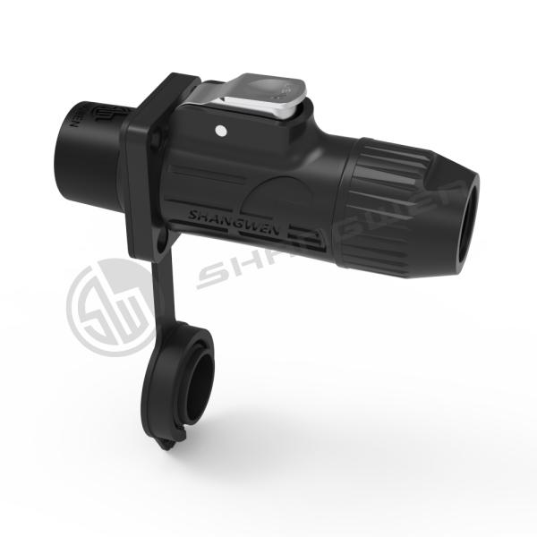 Industrial Outdoor Card Buckle 7-Core Waterproof IP67 Power Connector Plug Large Current 7 Pin Charging Connector Aviation Plug