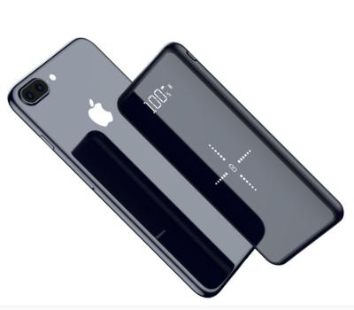 Temper Glass + ABS Wireless Charging Power Bank 2 * USB Ce Rohs Fcc