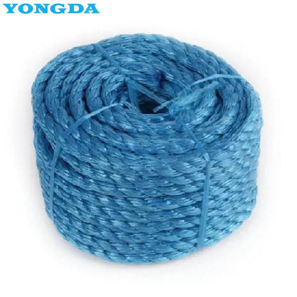 Split Film Polypropylene Fibre Ropes GB/T8050-2017 8 Strand 12mm