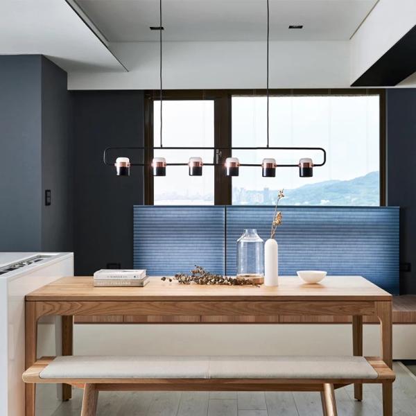 Led Modern Electroplated Golden Decorative Chandelier Copper Pendant Lamp