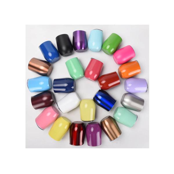 Double Layer Big Belly Stainless Steel Water Cup , 12oz Egg Shell Cup Heat Preservation