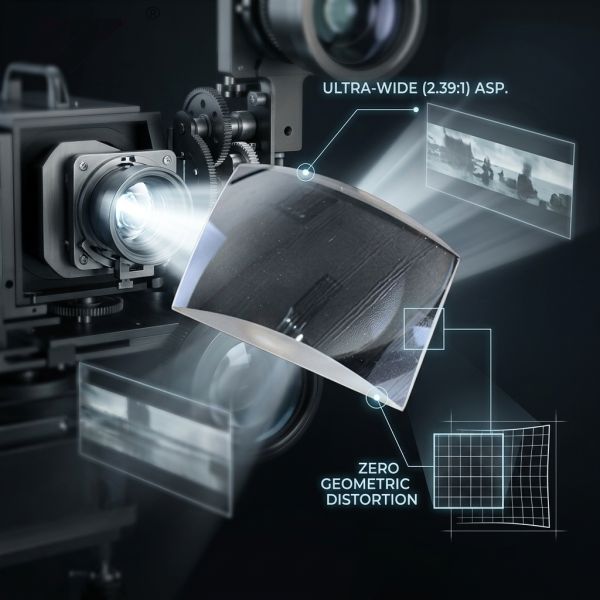 Sapphire Crystal Cylindrical Lens Projection Equipment Lens