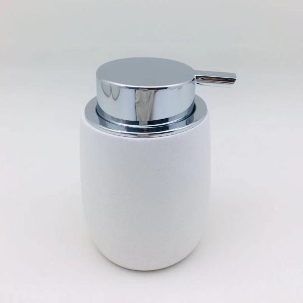 Acessórios de casa de banho de cimento ecológico branco puro conjunto completo de casa de banho 6pcs para decoração doméstica