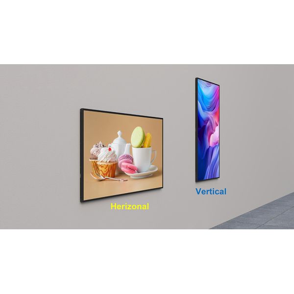 43‑Inch Zero‑Distance Wall‑Mounted Digital Signage Display, Commercial Wall‑Mount LCD Advertising Screen & Monitor