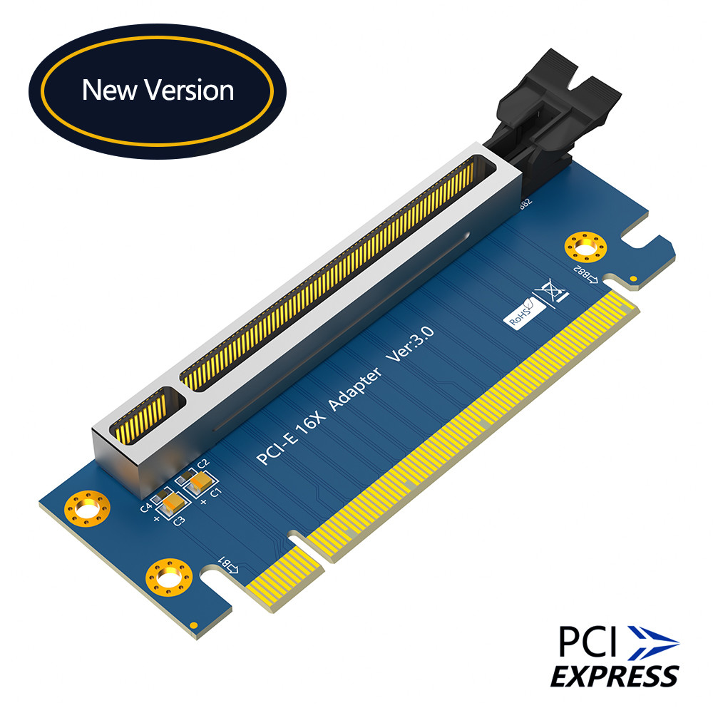 PCI-Express 3.0 16x Riser Card, PCI Express 3.0 16X 90 градусная высокоскоростная карта для сервера 2U