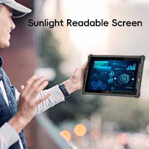 10-Inch Tablet PC with Barcode Scanner SIM Vehicle RS232 Multimedia NFC RJ45 Rugged PC
