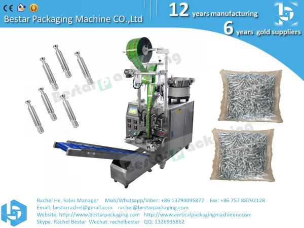 Furniture hardware counting and packing machine automatically