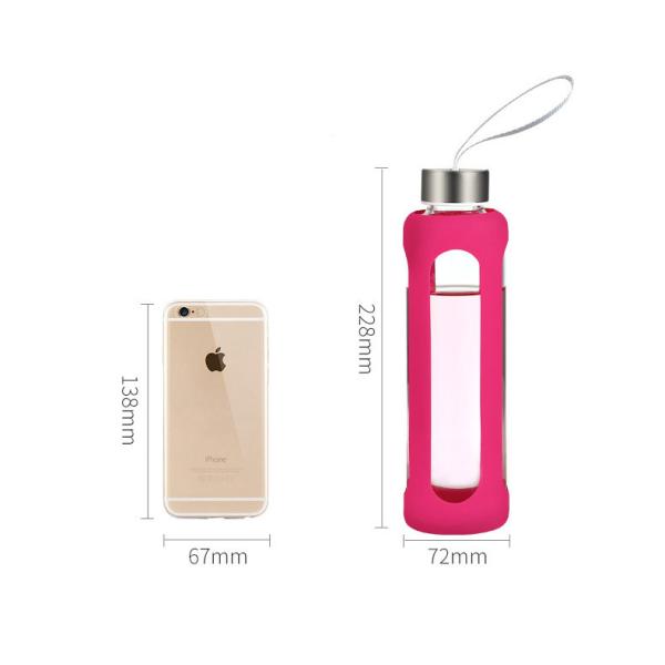 Safe Leak Proof Reusable Water Bottles Eco Friendly With Silicone Sleeve