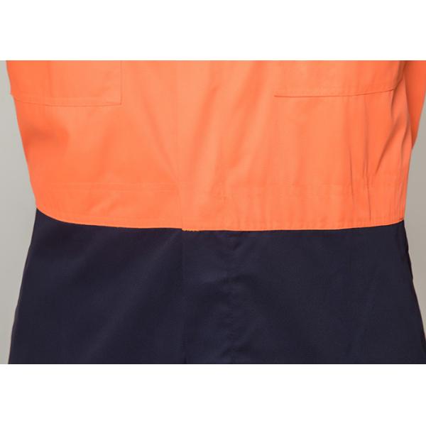 Double Stitching Safety Work Clothes High Visable Orange Jacket Bib Pants Suit