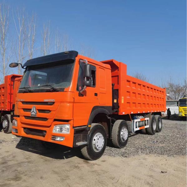 40T 8x4 Used Dump Truck 12 Tires Sinotruk Howo 371 375 horse power