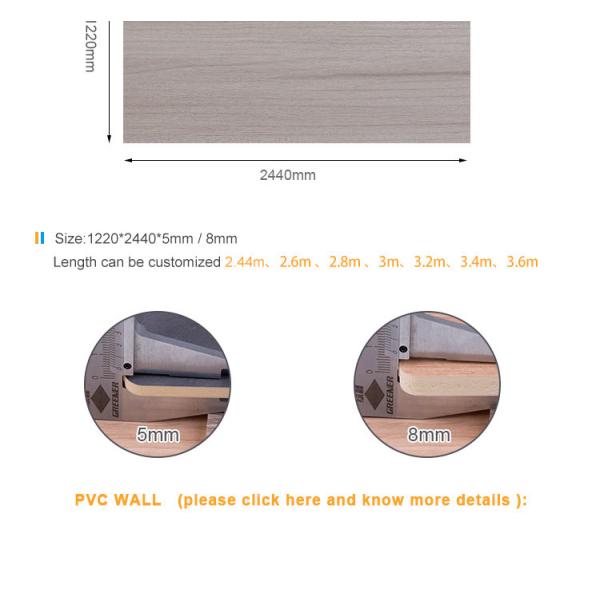 Внутренние подгонянные панели стены облицовки древесины угля водоустойчивого деревянного зерна бамбуковые