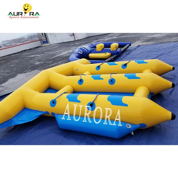 Water Sport colorful Towable Inflatable Banana Boat Tube Flying Fish For Sea
