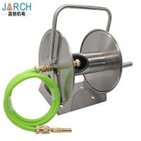 Carrete retractable de acero inoxidable de tierra el 100m de la manguera del jardín resistente