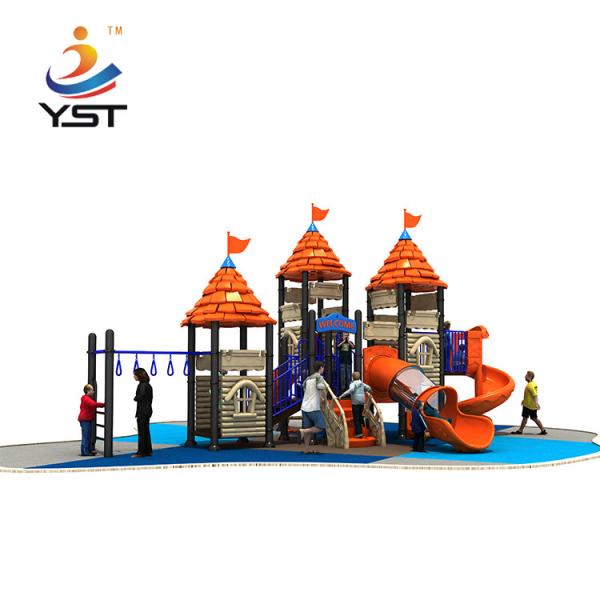 Thickness 2.5mm Public Places Kids Playground Slide With 114mm Galvanized Pipe