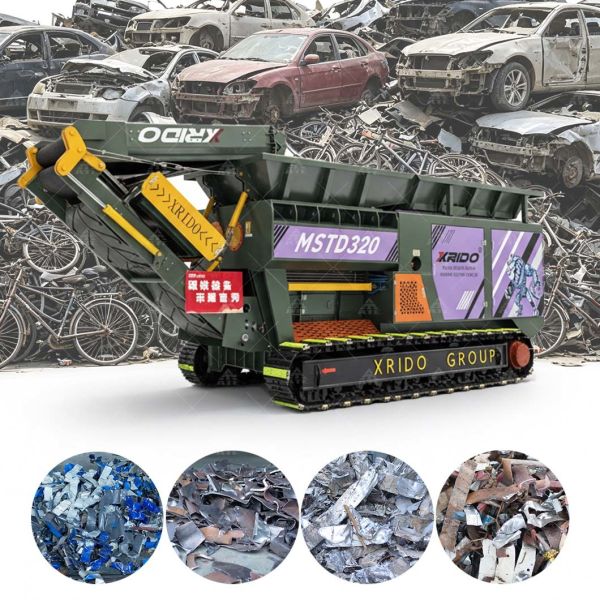 40 Tons Per Hour Crawler Mobile Shredder with Stainless Steel Components and CE ISO TUV Certification