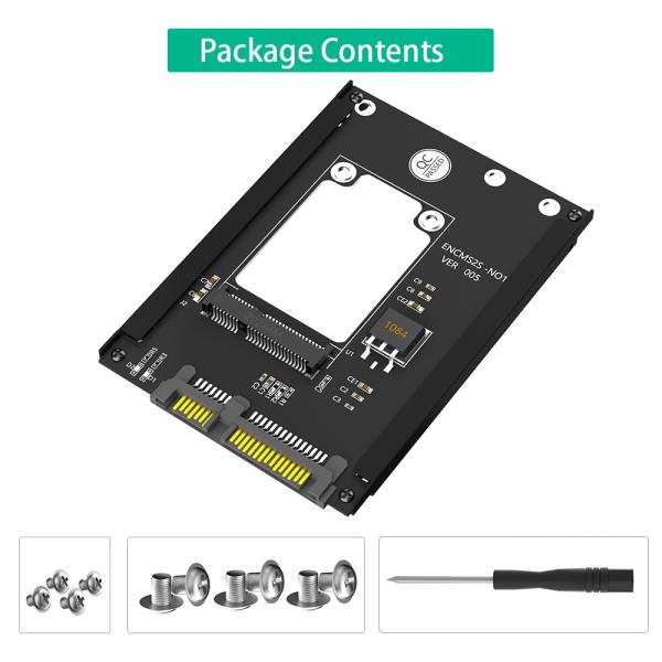 2.5 SATA 3.0 22PIN To mSATA SSD Adapter Converter Card 6Gbps In Stock