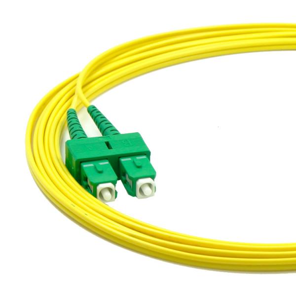 Conexão de fibra óptica SC Cordão de ligação de fibra óptica para equipamento APC 5