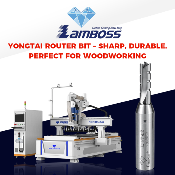 Lamboss Custom Wood Cutting CNC Router Bit for Router Table Woodworking Cove Bit Bearing Milling Cutter 70HRC