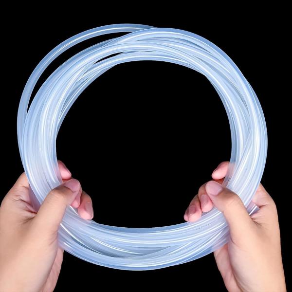 Silicone Tubing, 20 FT Food Grade Water Hose Silicone Tube, Soft Clear Aquarium Safe Silicone Tubing High Temperatur