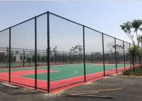 cerco tecido 60x60mm do elo de corrente de Green Plastic Coated da cerca do elo de corrente