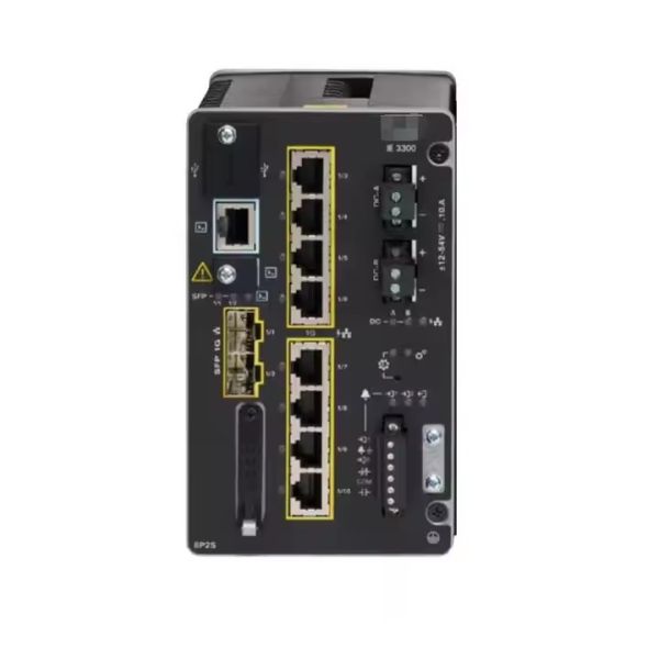 Cisco IE3300 Rugged Industrial Ethernet Switch with 8 GE PoE+ and 2 GE SFP Ports and 68 Gbps Switch Capacity