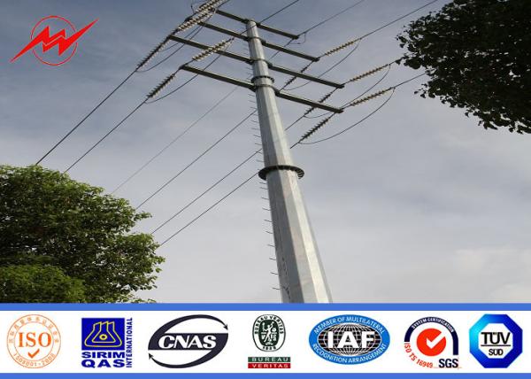 Linha elétrica 1000 de aço de aço galvanizada 12m poligonal de Polo Dan 300 Dan Polo