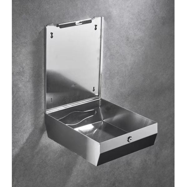 304 Stainless Steel Toilet Paper Dispenser , Multifold Paper Towel Dispenser For Restroom