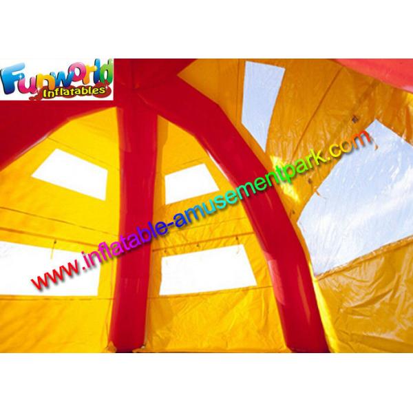 Шатер спайдера красного желтого водоустойчивого воздуха рекламы раздувной для случая
