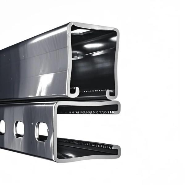 3m 6m Stainless Steel Strut Channel / 0.8-4.0mm C Channel Metal Powder Coated