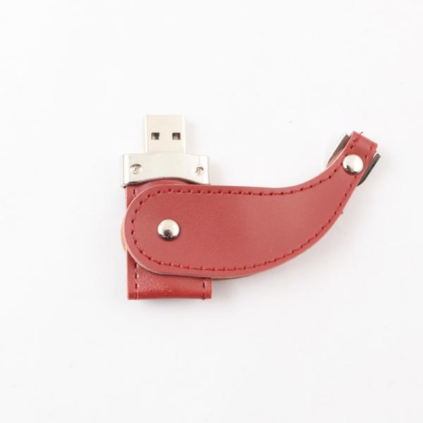 Leather Cover Metal Key Usb Stick 2.0 Portable 64GB 128GB 30MB/S