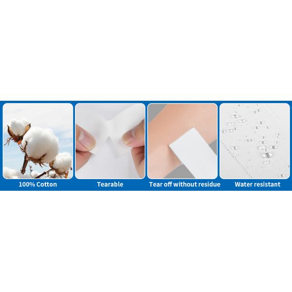 White Color Athletic Tape Cotton Adhesive Trainers Sports Wrapping Prevent Injuries