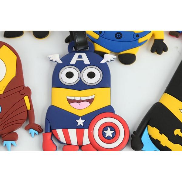 Wholesale Cute Cartoon Style Luggage Tag, Custom Travel Soft PVC Luggage Tags