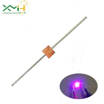3.8v Low Power Pink 410nm Axial LED 90mw Rectangle Dip LED For Backlight