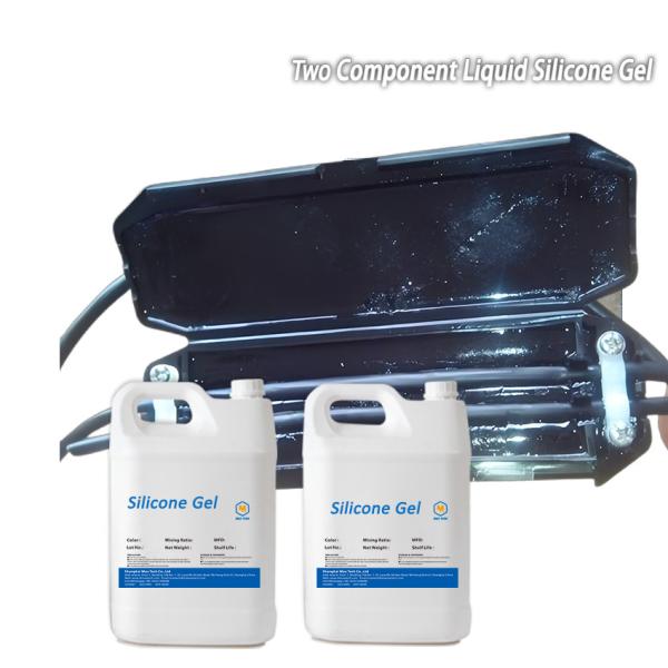 high temperature electrical insulation Clear Hard waterproof cable junction box silicoen gel
