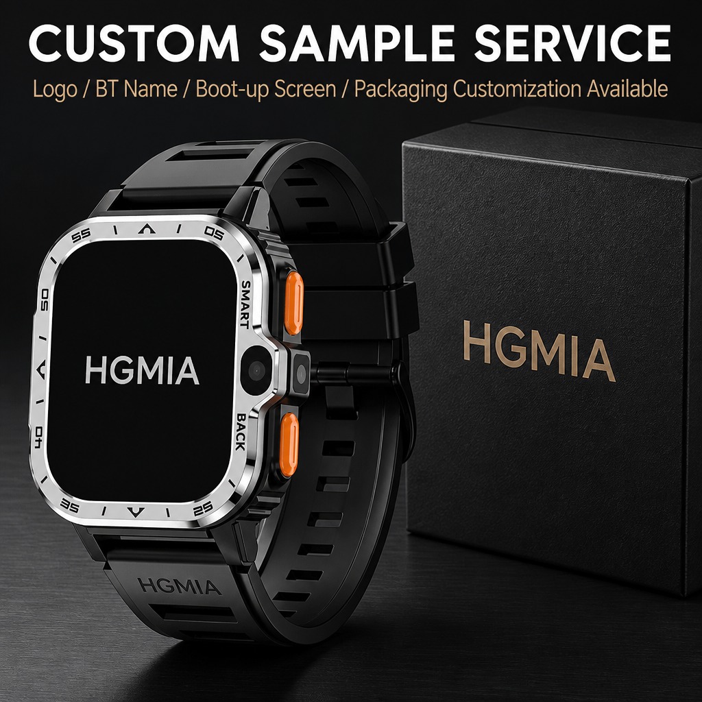 New Outdoor Sports Pgd Smartwatch with 1.99inch Screen Wifi & 4G Android Answer Call & Record SMS Reception Function