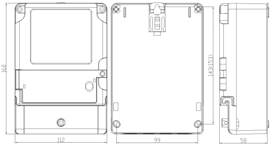 YEM321 LCD electricity meter digital display meter