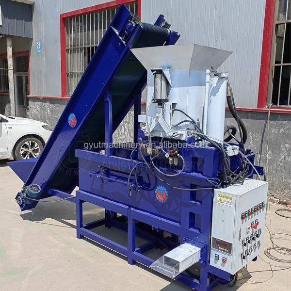 Materiais de embalagem de plástico Máquina de empalheira de prensa hidráulica para serragem de madeira e folhas