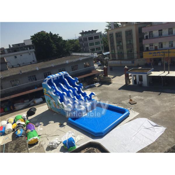 Скольжение н выскальзывания водного бассейна на открытом воздухе волны раздувные/материал брезента ПВК игр водных видов спорта