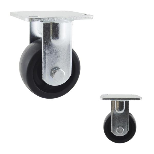 Side Brake 660lbs Load Capacity Heavy Duty Casters Swivel Plate
