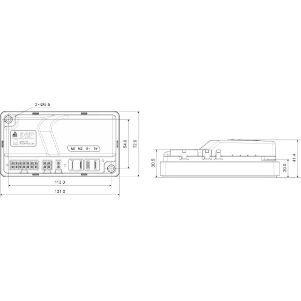 24V 100A Brushed Motor Controller for Forklift Electric Forklifts,Floor-Cleaning Vehicles,And More