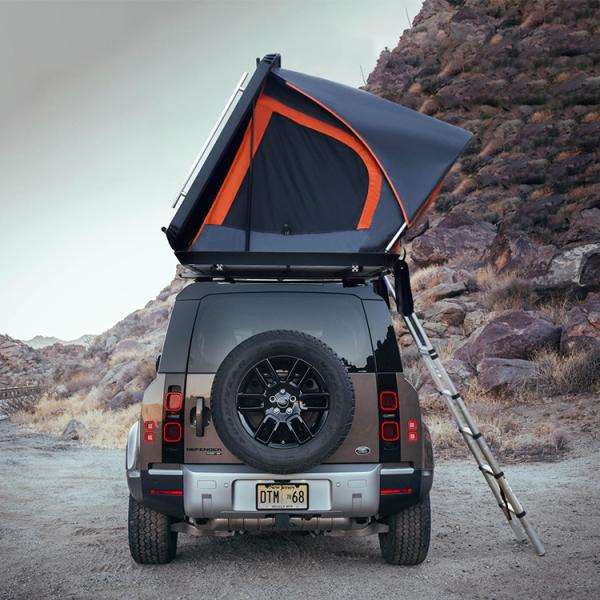Aluminum Shell PU Coated 300G Canvas Car Rooftop Tents For Camping
