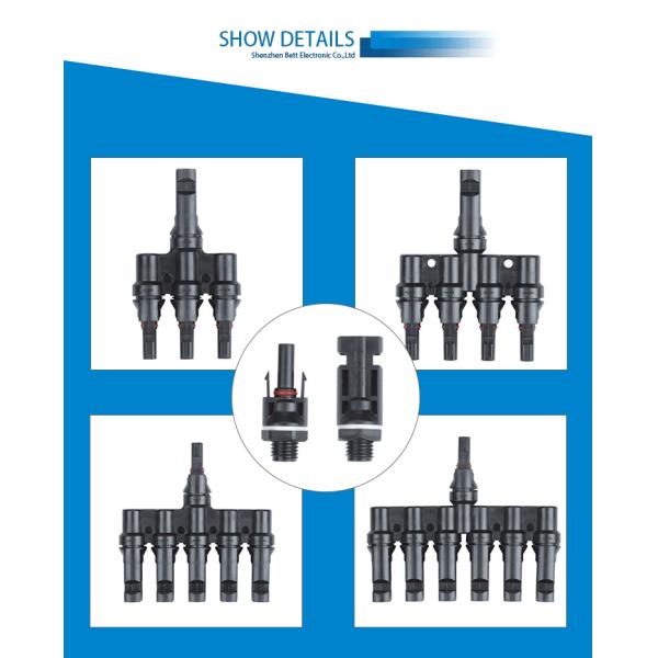 Солнечный фотовольтайческий мужчина и женский соединитель IP67 штепсельной вилки MC4