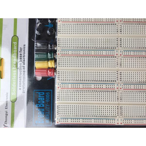 2200 Points Round Hole Solderless Breadboard Consist of Six ZY - 1160