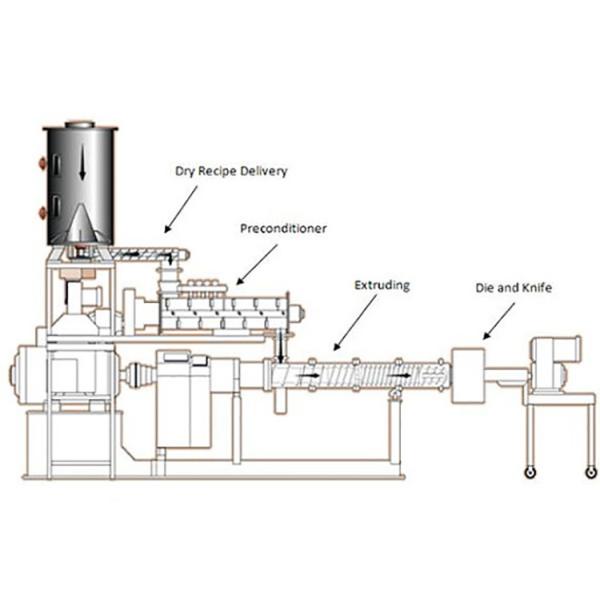 100kg-150kg/H Twin Screw Puffed Food Extruder Machine