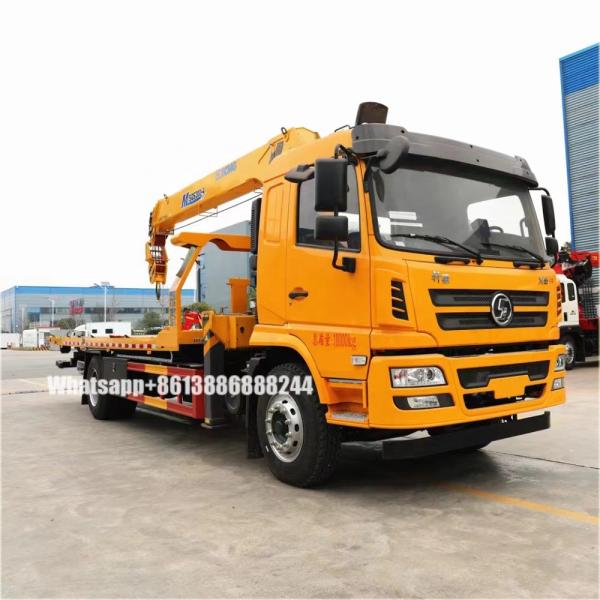 Shacman X6 - Remorque de dépannage routier 10 tonnes avec grue de 8 tonnes - Camion de dépannage avec grue - Véhicule d'intervention d'urgence avec grue